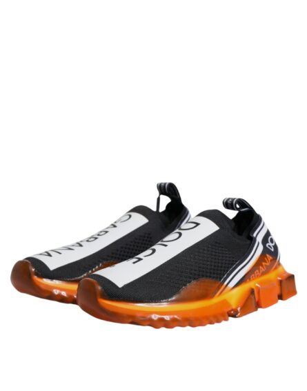 Black Orange Sorrento Slip On Sneakers Shoes - Image 3