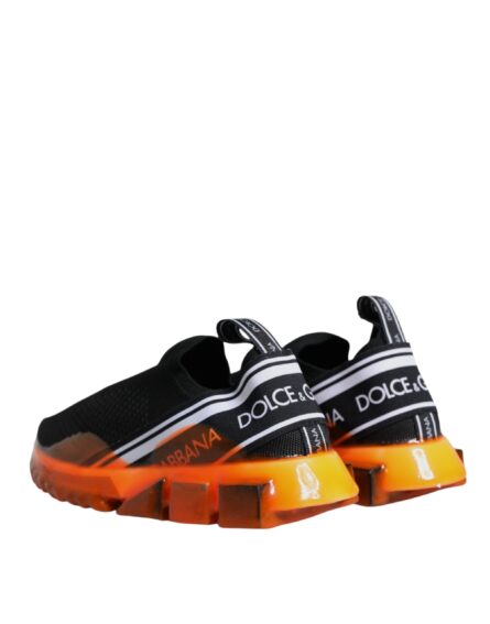 Black Orange Sorrento Slip On Sneakers Shoes - Image 4
