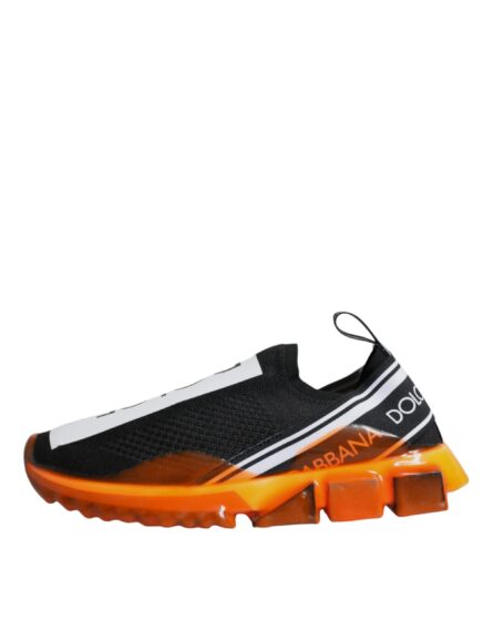 Black Orange Sorrento Slip On Sneakers Shoes - Image 5