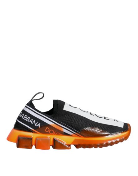Black Orange Sorrento Slip On Sneakers Shoes - Image 6