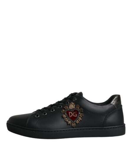 Black London Sacred Heart Men Sneakers Shoes - Image 8