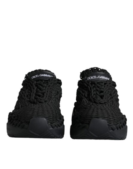 Black Knitted Daymaster Sneakers Shoes - Image 2
