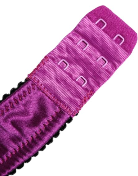 Purple Silk Underwired Balconette Bra Underwear - Image 4