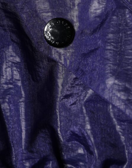 Blue Cotton Stretch Full Zip Bomber Jacket - Image 8