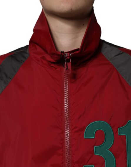 Multicolor Nylon Full Zip Windbreaker Jacket - Image 5