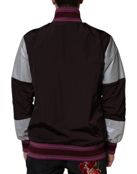 Multicolor Full Zip Jersey Men Bomber Jacket - Image 4