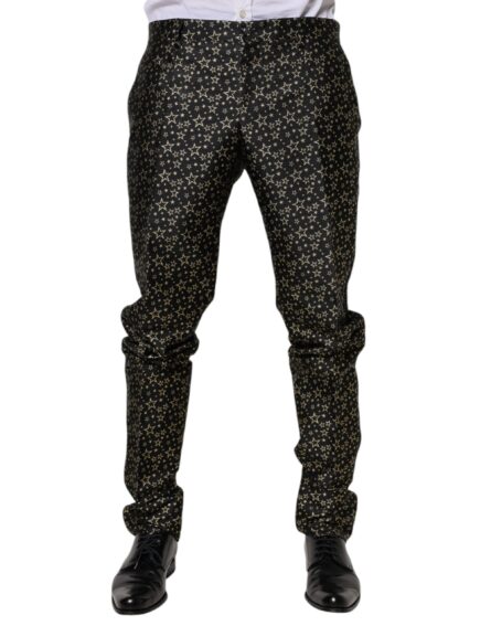 Black Stars Jacquard SICILIA 2 Piece Suit - Image 7