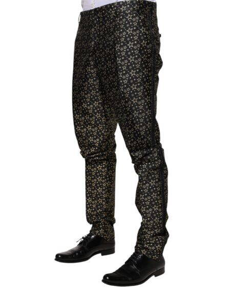 Black Stars Jacquard SICILIA 2 Piece Suit - Image 8