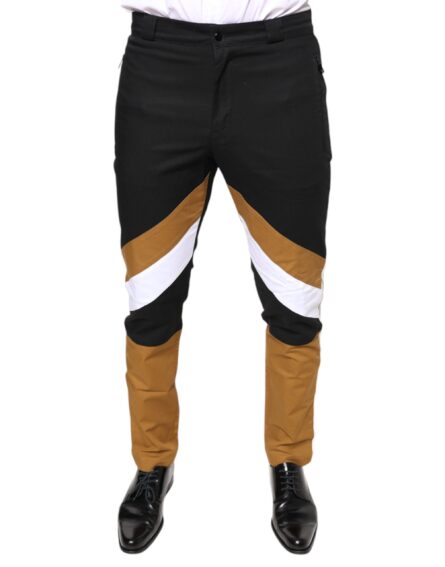 Multicolor Stripe Skinny Cotton Pants - Image 2