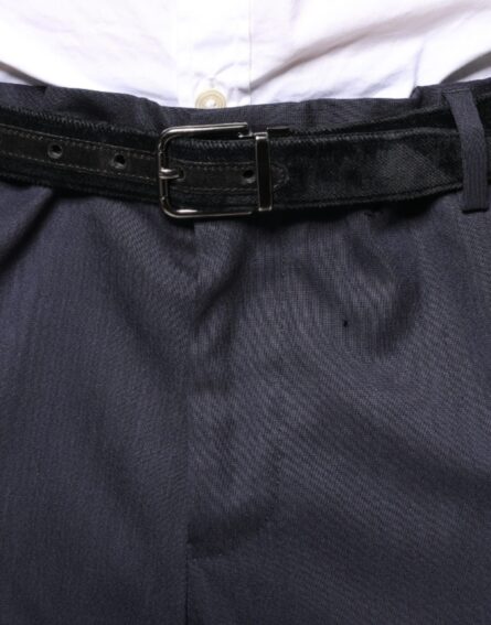 Blue Wool Skinny Formal Dress Pants - Image 5