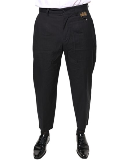 Black Crown Cotton Dress Pants - Image 2