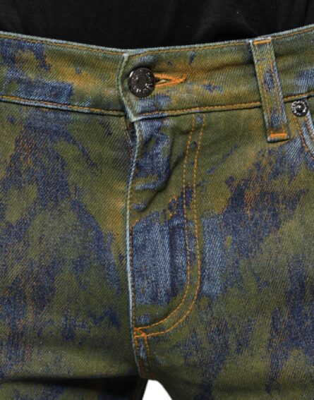 Blue Cotton Dye Slim Fit Men Denim Jeans - Image 5
