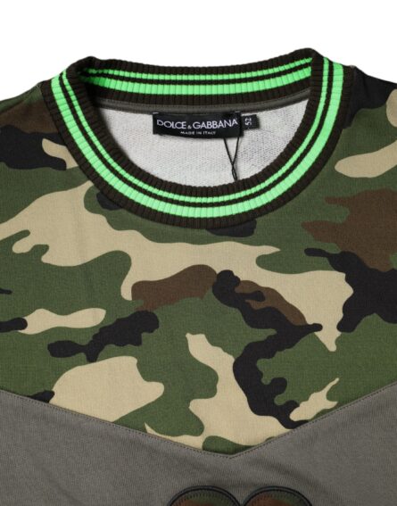 Multicolor Camouflage Sweatshirt Sweater - Image 6