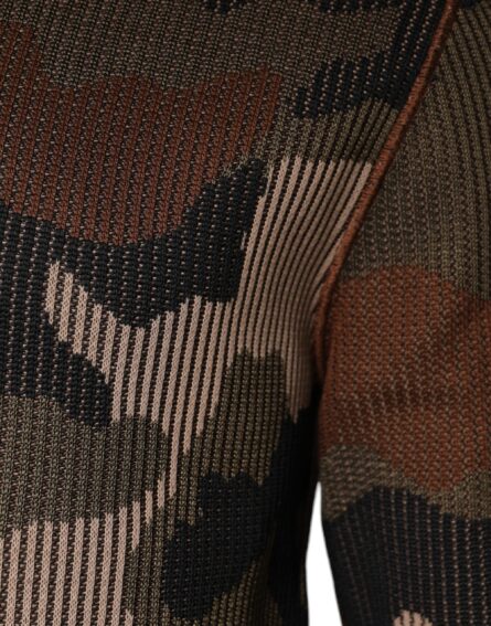 Multicolor Camouflage Men Pullover Sweater - Image 4