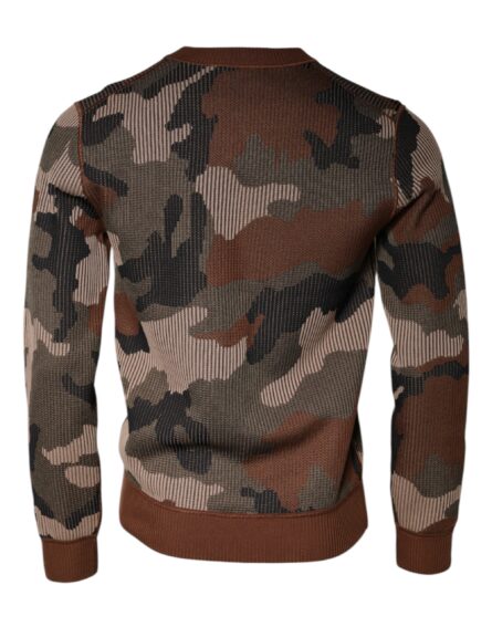 Multicolor Camouflage Men Pullover Sweater - Image 5