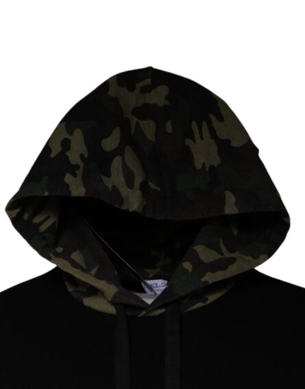 Black Camouflage Hooded Sweatshirt Sweater - Image 3