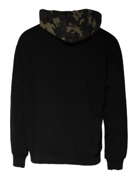 Black Camouflage Hooded Sweatshirt Sweater - Image 5