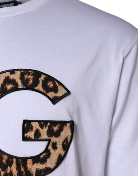 White DG Logo Cotton Shorts Sleeves T-shirt - Image 5