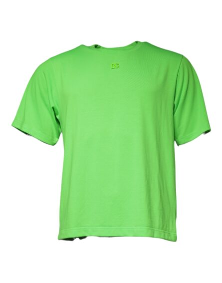 Green Logo Round Neck Short Sleeves T-shirt - Image 2
