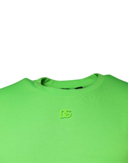 Green Logo Round Neck Short Sleeves T-shirt - Image 3