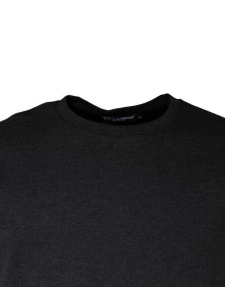 Dark Gray Camouflage Crew Neck T-shirt - Image 3