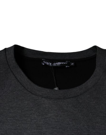 Dark Gray Camouflage Crew Neck T-shirt - Image 6