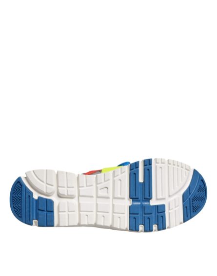 Multicolor Leather Suede Low Top Sneakers Shoes - Image 7