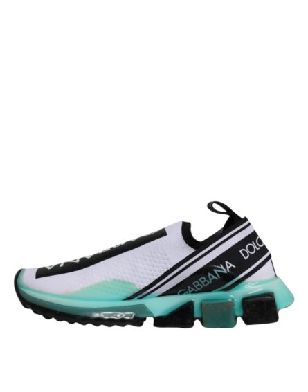 White Blue Sorrento Slip On Sneakers Shoes - Image 4