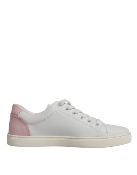 White Classic Calf Leather Sneakers Shoes - Image 6