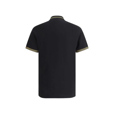 Black Cotton Polo Shirt - Image 2