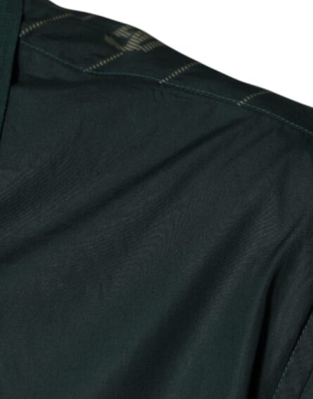 Green Logo Long Sleeve MARTINI Casual Shirt - Image 6