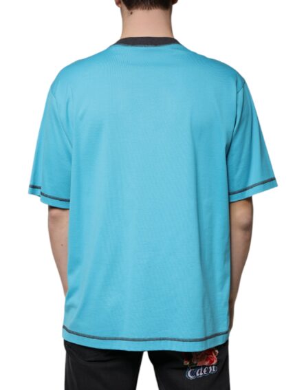 Blue Logo Crew Neck Short Sleeves T-shirt - Image 4
