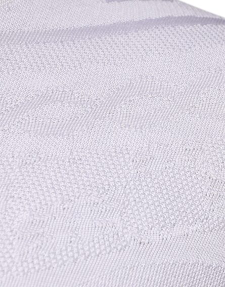White Silk Crew Neck Men Pullover Sweater - Image 4