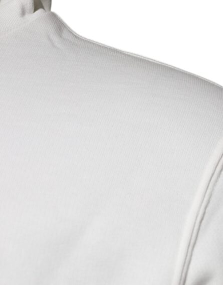 White Caesar Cotton Hooded Pullover Sweater - Image 4