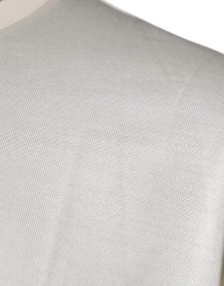 Off White Crew Neck Short Sleeve T-shirt - Image 4