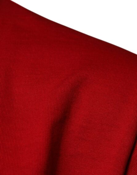 Red DG Eye Cotton Crew Neck T-shirt - Image 4
