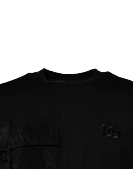 Black Crew Neck Short Sleeve T-shirt - Image 3