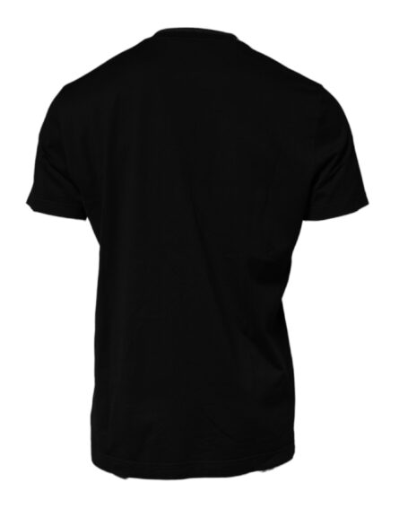 Black Crew Neck Short Sleeve T-shirt - Image 5