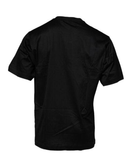 Black Crew Neck Short Sleeve T-shirt - Image 5