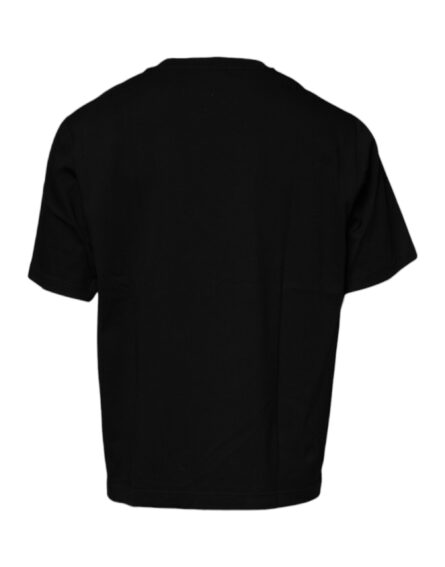 Black Crew Neck Short Sleeve T-shirt - Image 5