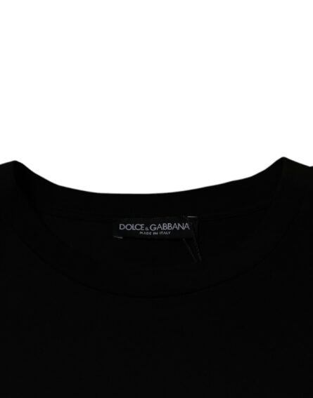 Black Crew Neck Short Sleeve T-shirt - Image 6
