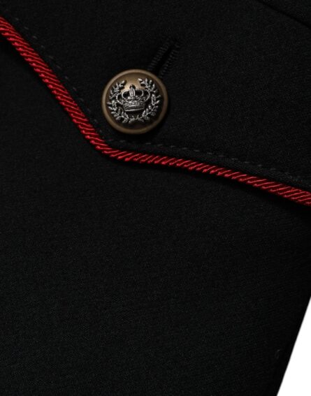Black Single Breasted Trench Coat Jacket - Image 7