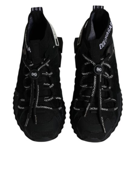 Black Sorrento Socks Logo Sneakers Shoes - Image 2