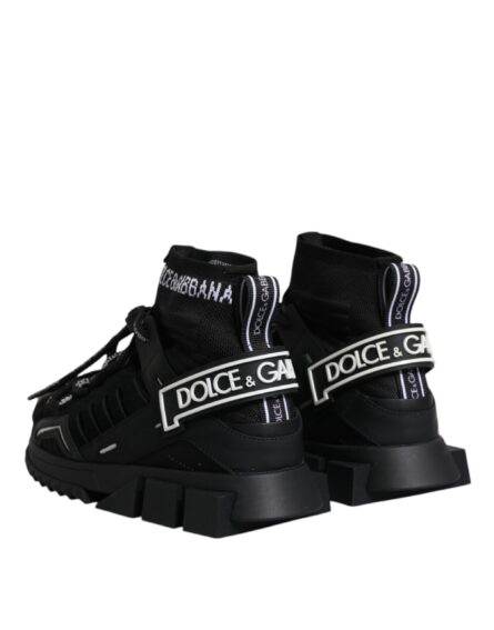 Black Sorrento Socks Logo Sneakers Shoes - Image 4
