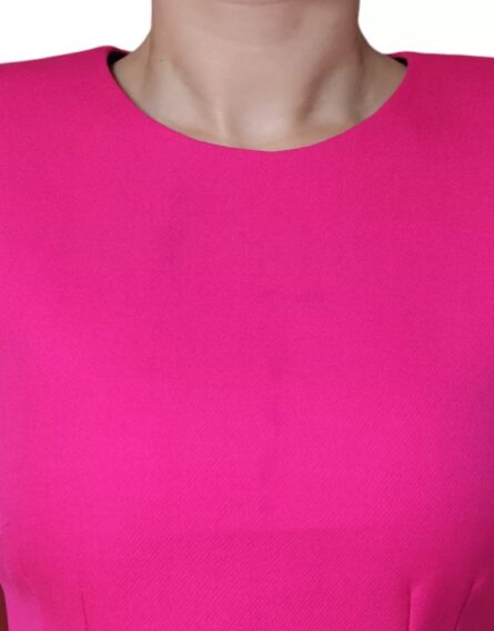 Pink Sleeveless Bodycon A-line Mini Dress - Image 3