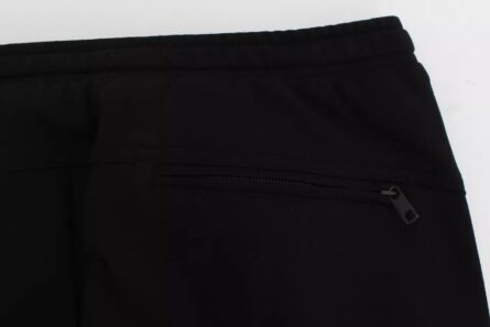 Black Gray Wool Casual Trousers Stripe Pants - Image 8