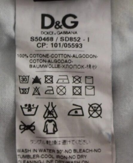 Blue D&G Cotton Washed Jeans Denim Shorts - Image 3