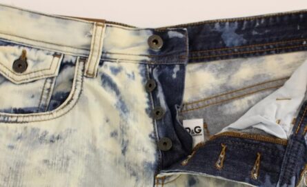 Blue D&G Cotton Washed Jeans Denim Shorts - Image 5