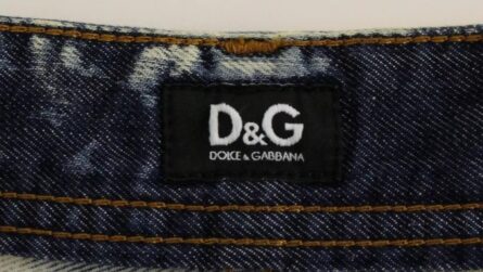 Blue D&G Cotton Washed Jeans Denim Shorts - Image 6