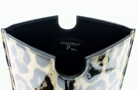 White Leopard Pattern Leather eBook Cover Tablet Case - Image 6